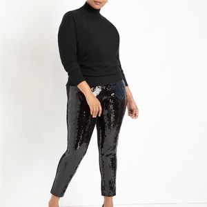 NWT ELOQUII Black Sequin Leggings